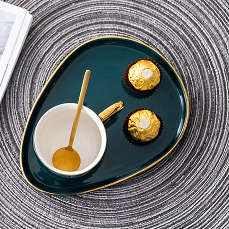 Лучший японский стиль роскошная керамическая чашка с тарелкой креативная