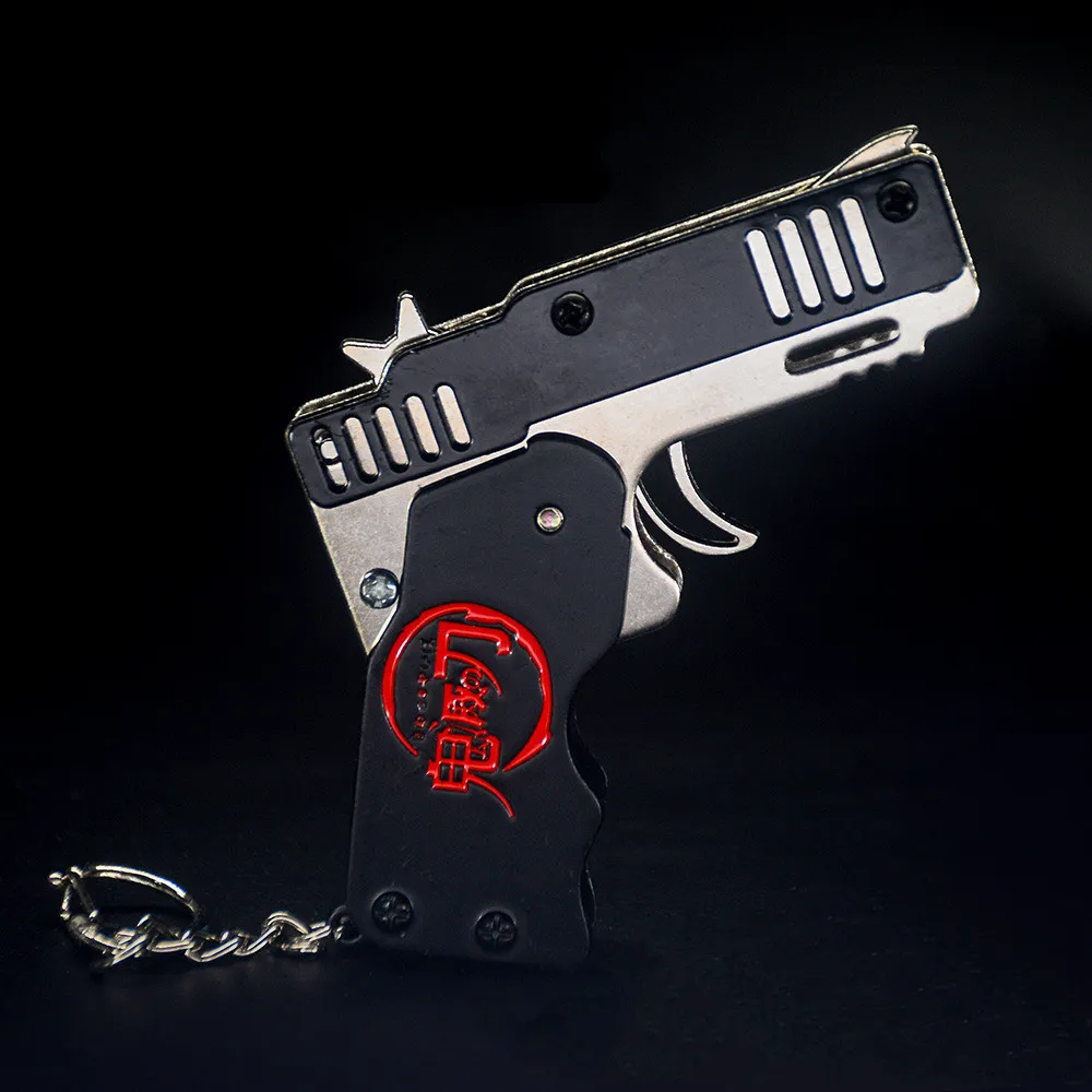 Пистолет с резиновой лентой брелок пистолет игрушки для стрельбы подарки