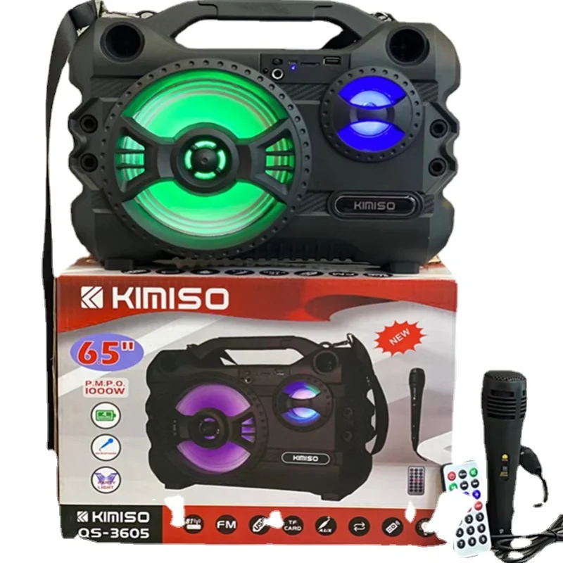 

High-power wireless card portable microphone bluetooth speaker subwoofer column outdoor super bass speaker subwoofer