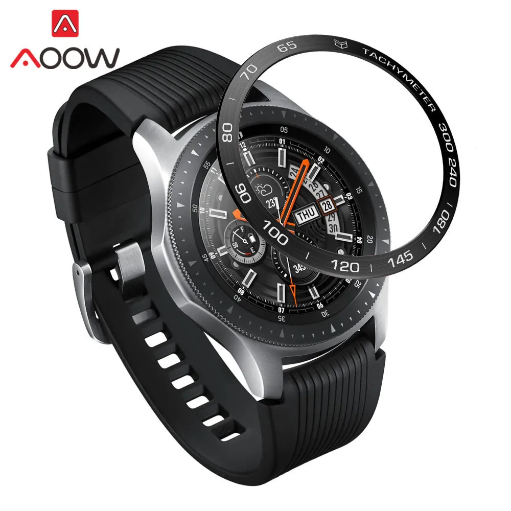 Нержавеющая сталь ободок кольцо стиль для samsung gear S3 Frontier Galaxy Watch 42 мм 46 мм клейкая крышка защита аксессуары