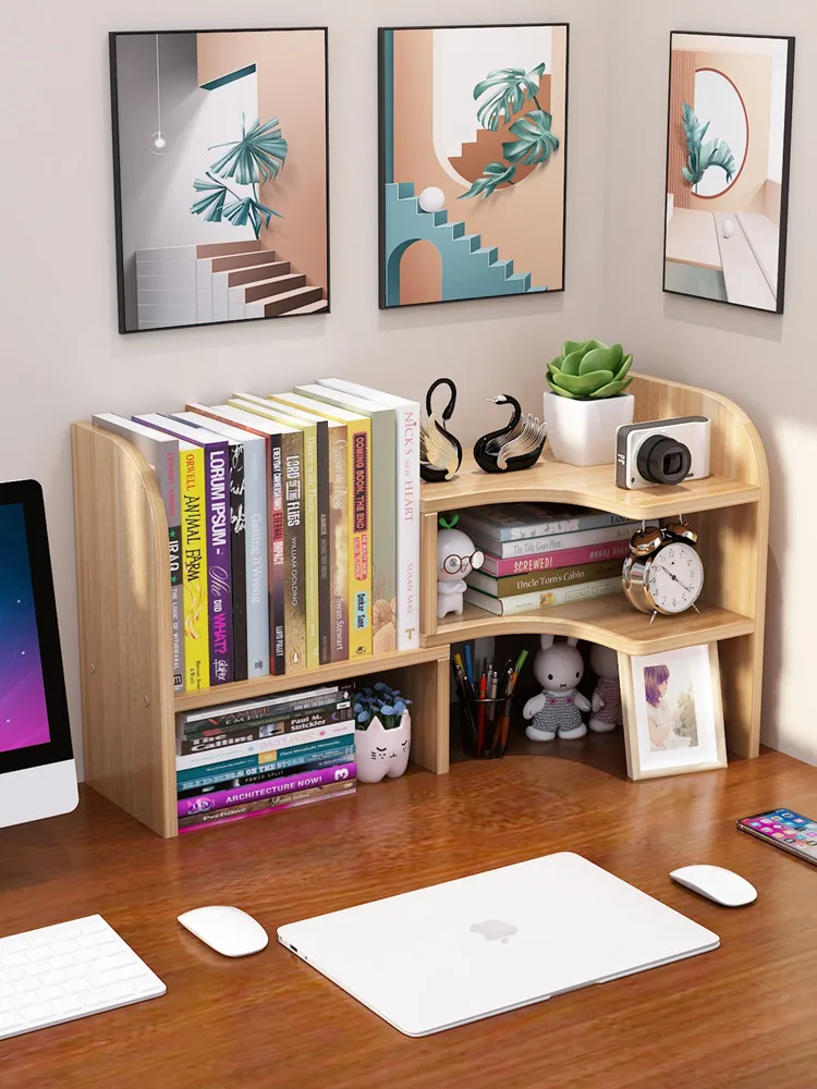 

Simple Desktop Students Bookshelf Children Small Shelf Home Desk Bookcase Desk Receive Save A Space Bookcase Bookshelf Decor