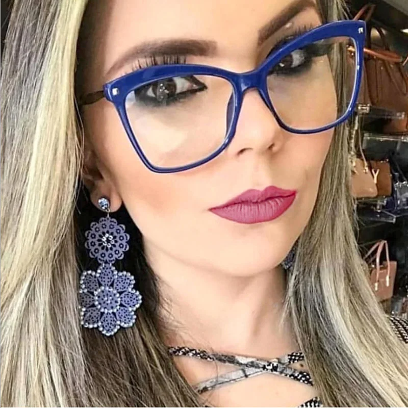 Новинка роскошные брендовые голубые прозрачные линзы женская модель 2020 модная