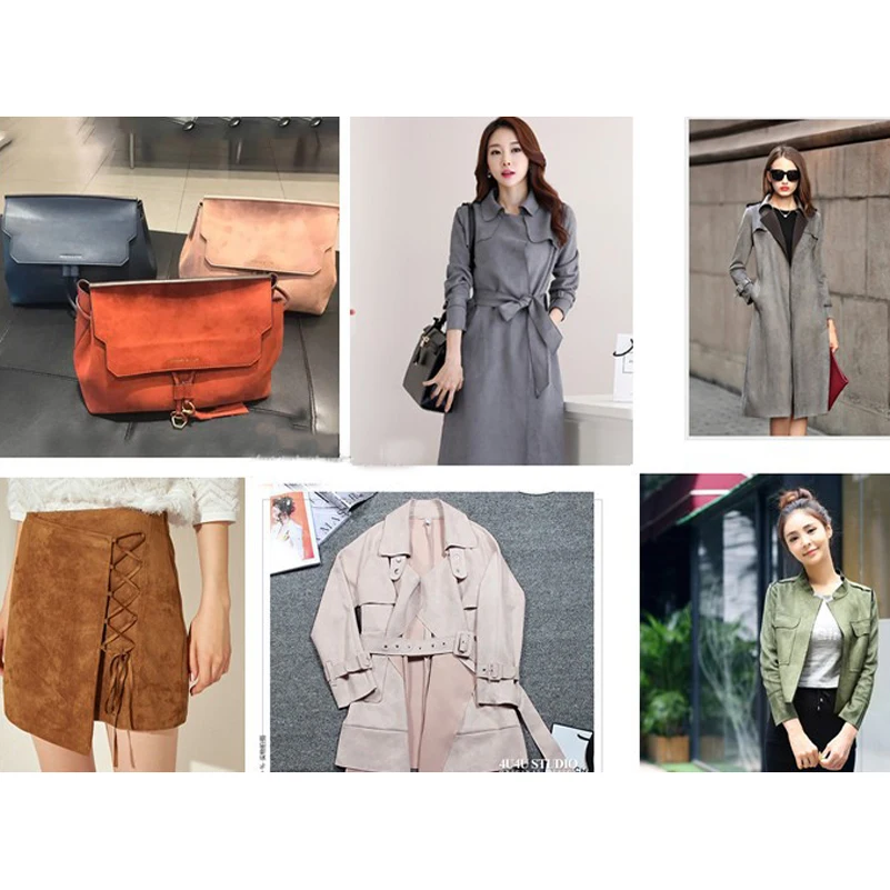 Скидка Замшевая трикотажная воздушная слойная ткань, матовая эластичная Высококачественная мягкая гладкая нежная для шитья одежды на полметра