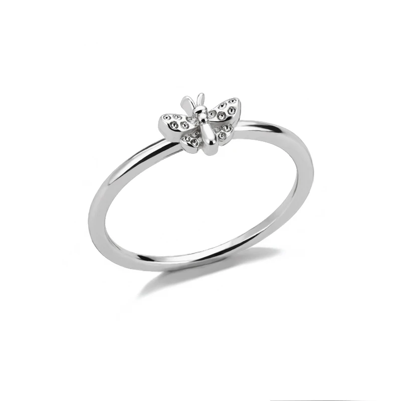 

Vintage Butterfly Ring Exquisite Insect Rings Women's Fashion Wedding Engagement Party Princess Jewelry Aesthetic Accessories
