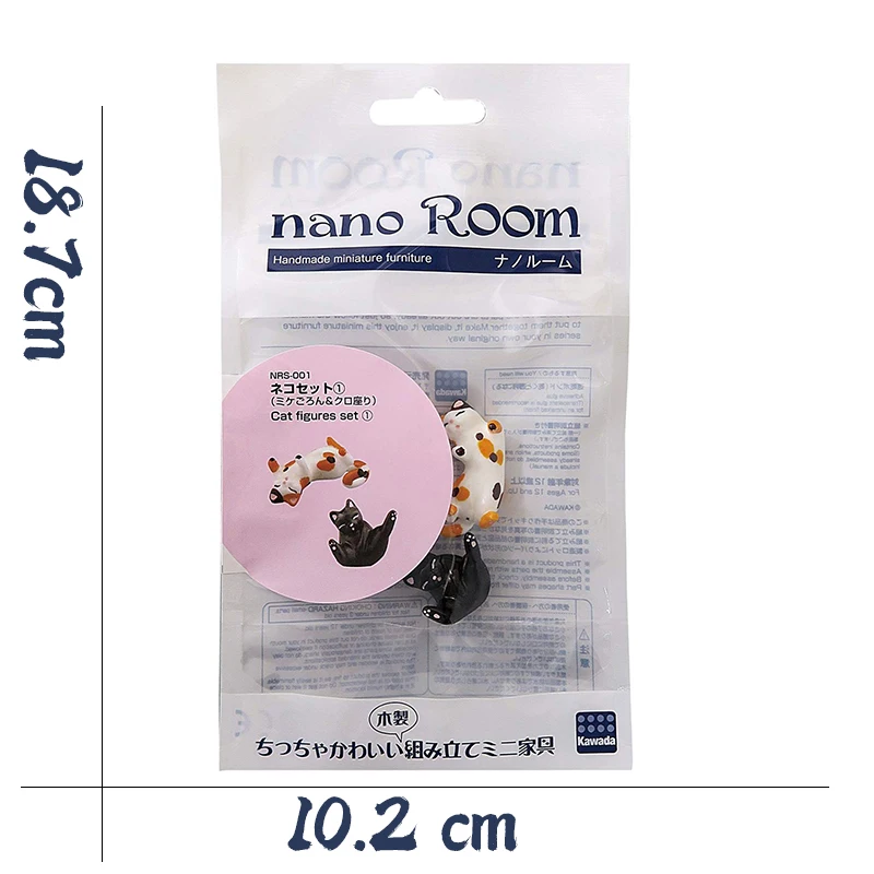Нано комната ручной работы миниатюрная мебель NanoRoom NRS-001 Набор фигурок кота
