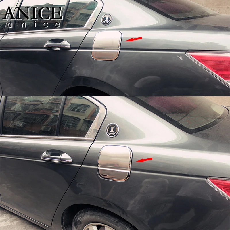 

Stainless Steel Fuel Tank Decorator Cover Trim Fit For Honda Accord Sedan 4-Door 2008-2012