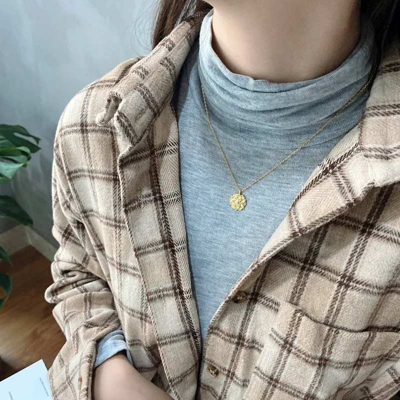 Leouerry ожерелья с подвеской в виде лотоса из стерлингового серебра 925 пробы