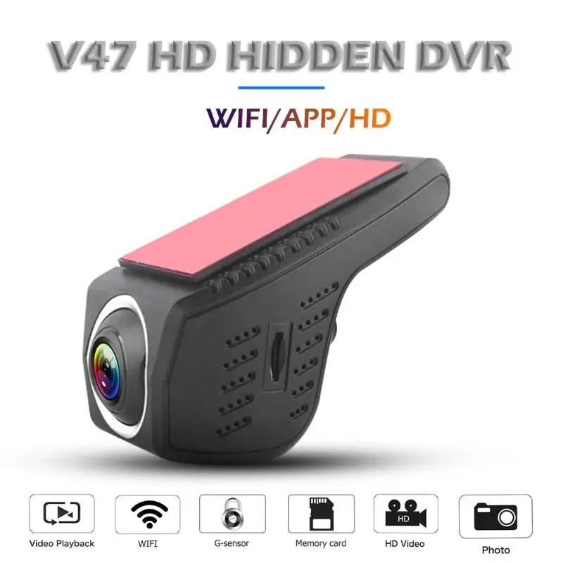 V47 WiFi Car DVR Camera Full HD 1080p 170 Degree Lens WDR G-sensor Night Vision Dashcam Digital Video Recorder | Автомобили и