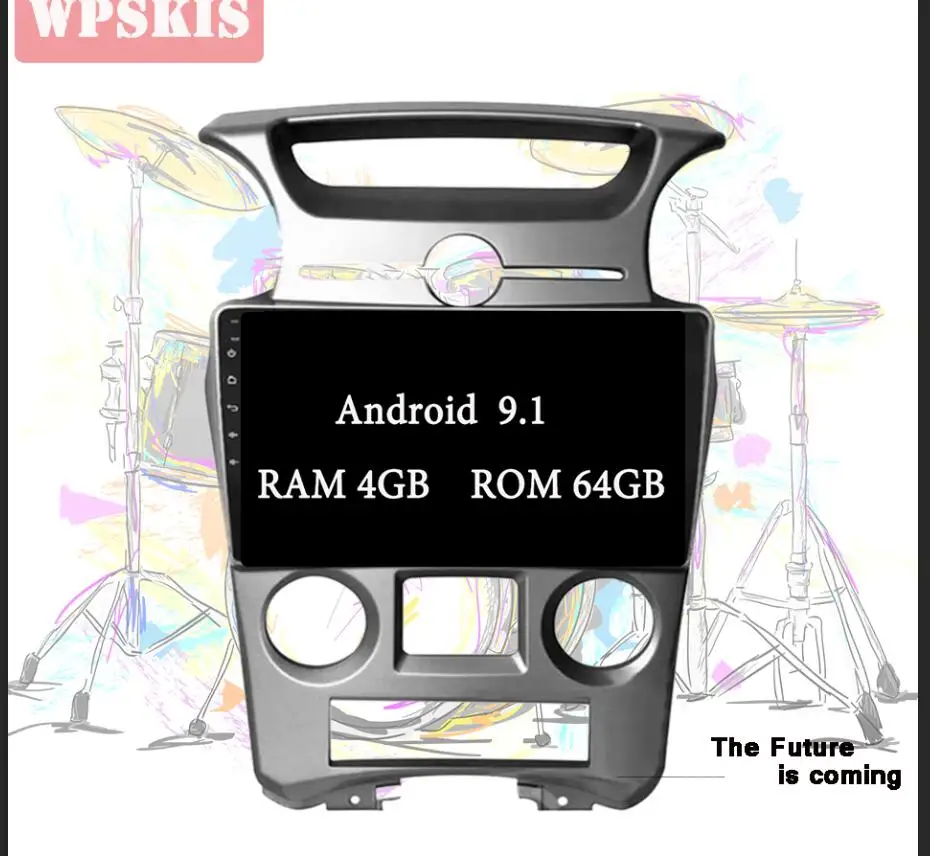 9.0 4G-64G 8Core Ips 2Din 1024*600 Android 10,0 автомобильный DVD авто радио с google play gps navi HU мультимедиа для kia Carens 2007 2008 2009 2010 11 - Цвет: 9.0 4G-64G 8Core