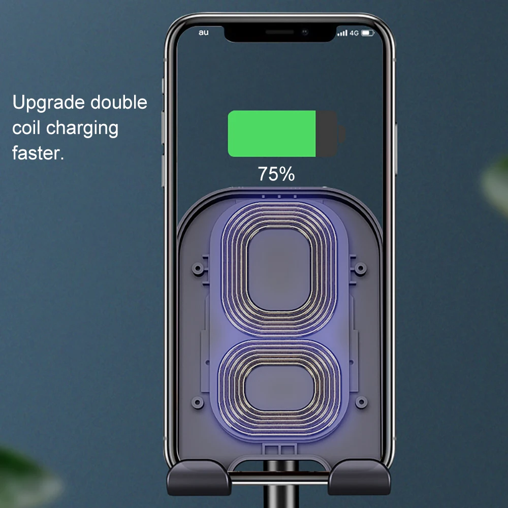 Wireless Charging Folding Phone Stand Holder For iPhone 11 Foldable Desk Tough Xiaomi Samsung Lazy Bracket | Мобильные телефоны и