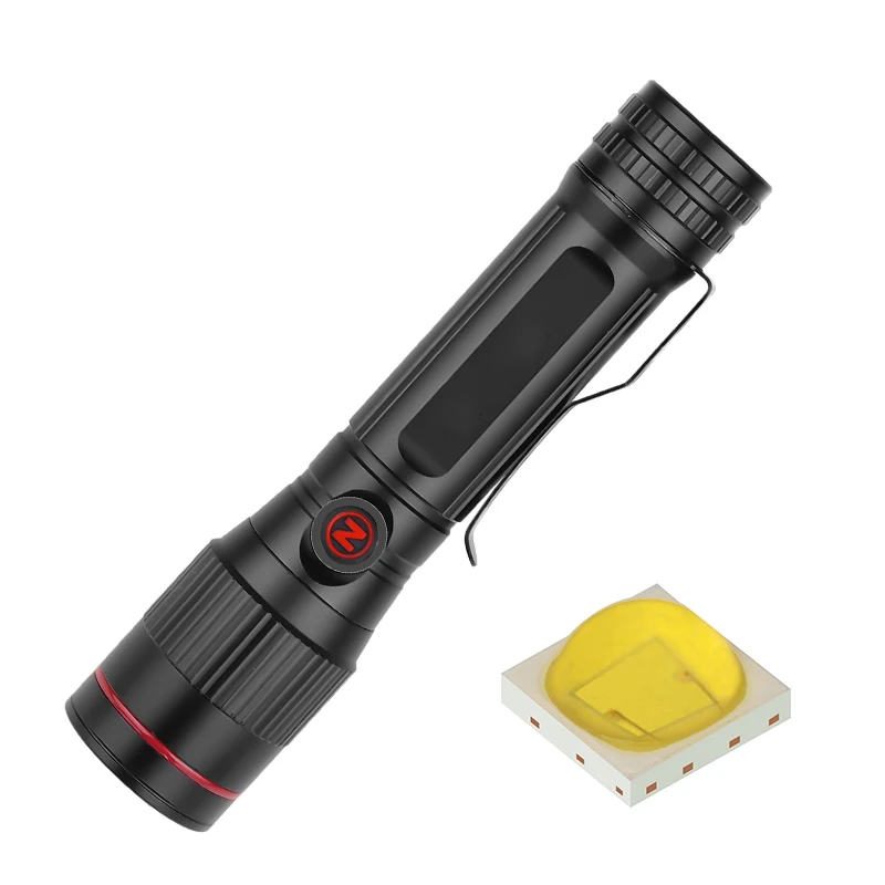 Яркий Перезаряжаемый светодиодный светильник-вспышка XHP90, мощный фонарь XHP70.2, супер водонепроницаемый фонарь с зумом, охотничий светильник, 18650 или 26650 Battey