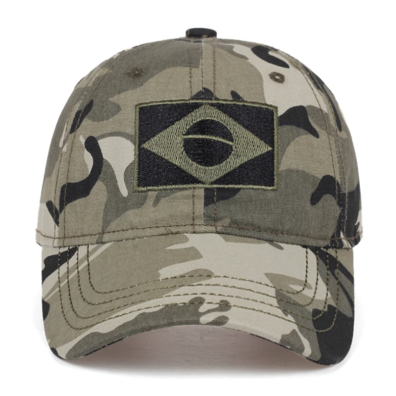 Кепка мужская с бразильским флагом тактическая бейсболка от солнца модная