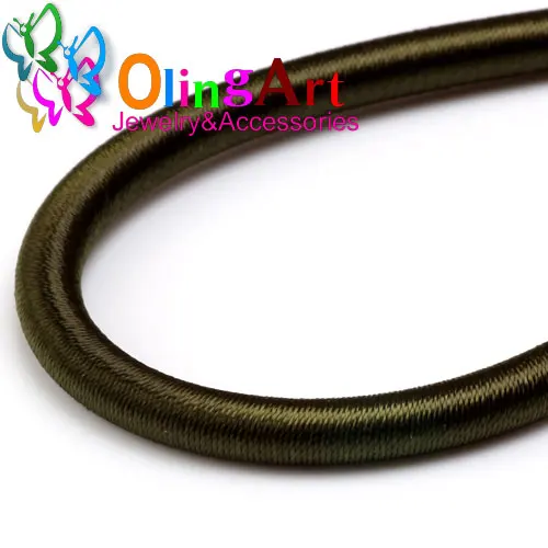 KX 46cm 5mm PT26 5 мм 46 см мягкий искусственный шелк различные материалы/несколько цветов шнур полые резиновые DIY ожерелье браслет ювелирных изделий - Цвет: KX 46cm 5mm PT26