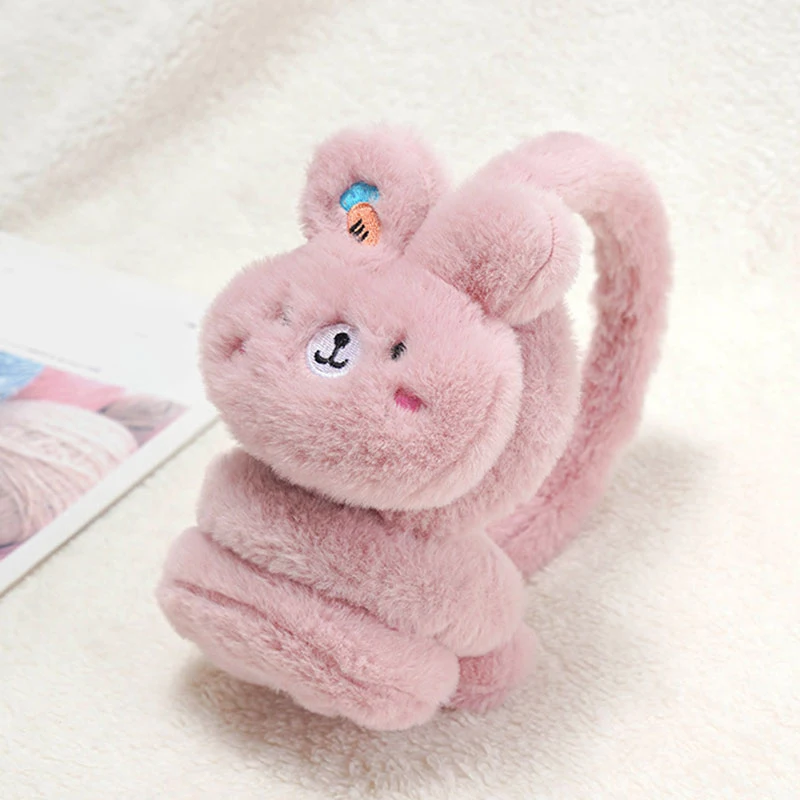 

Winter Warm Plush Rabbit Earmuffs Girls Soft Ear Protection Rabbit Earcap Children Lovely Winter Earmuffs Ear Cover Earwarmers