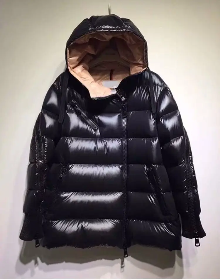 

Women's Winter Jackets White Duck Downcoat Real Fox Fur Collar Double Face Reversible Coat Top Quality Fashion Style
