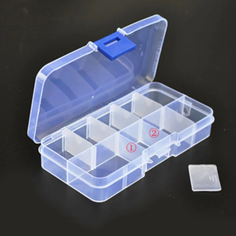 Рыбалка приманка коробка 15 слот съемный ящик для хранения прозрачный