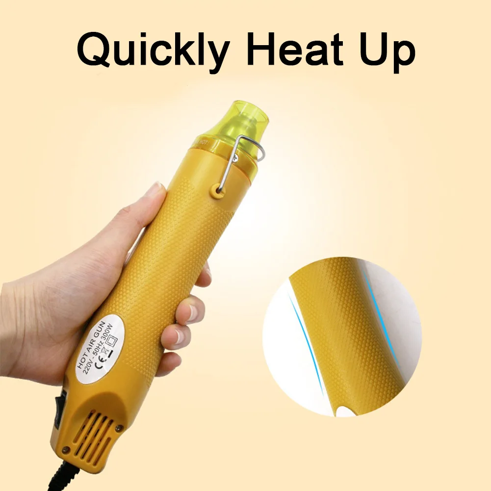 

110V 220V Hot Air Gun Electrical Heat Mini Handheld 300W DIY Craft Embossing Shrink Wrapping Handheld Hot Air Blower US/EU Plug