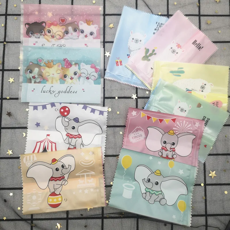 Пластиковая упаковка для печенья Подарочная сумка матовая мультипликационная