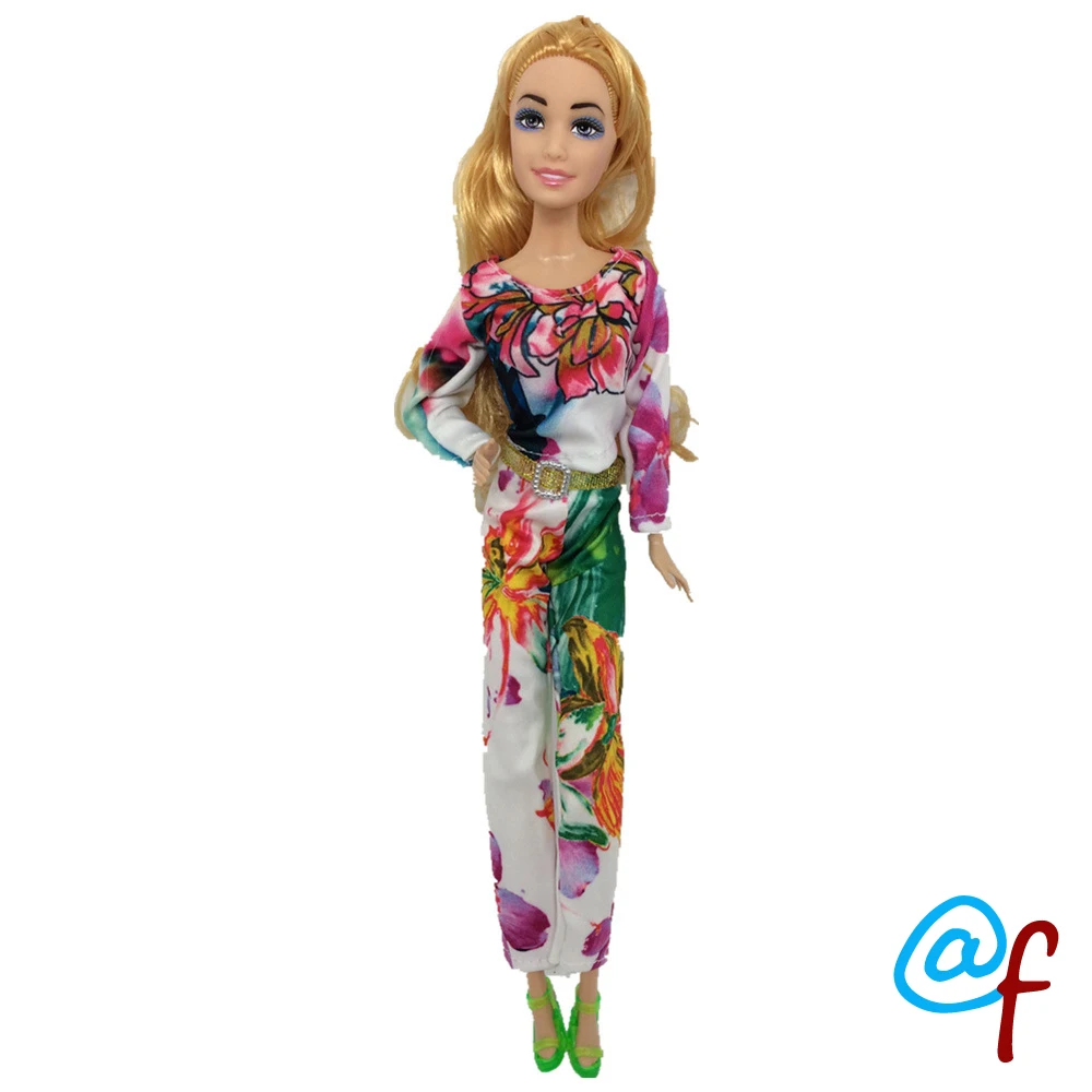N-18 1-set Doll Clothes Girl DIY for 1/6 OOAK Beauty Doll's Dress A Brand Head As Gift If 3sets or More