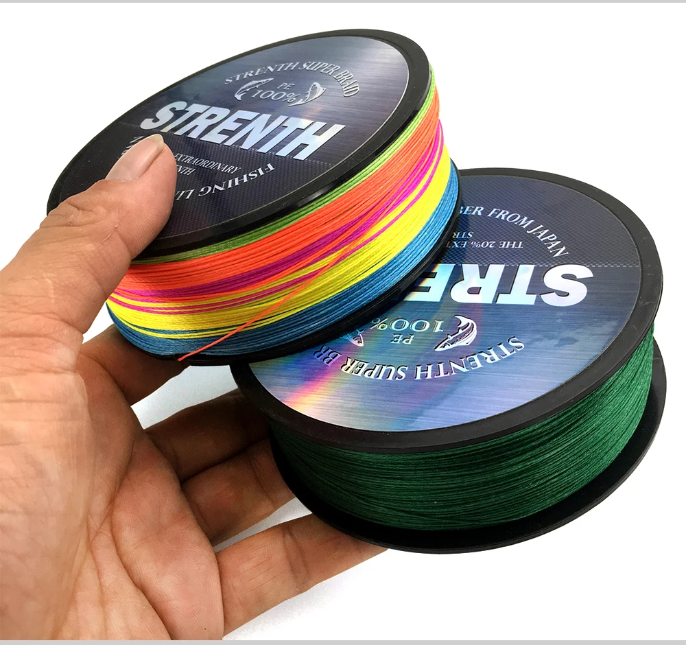 GHOTDA New 100M 4 Strands PE Braided Fishing Line Multifilament Fishing Line