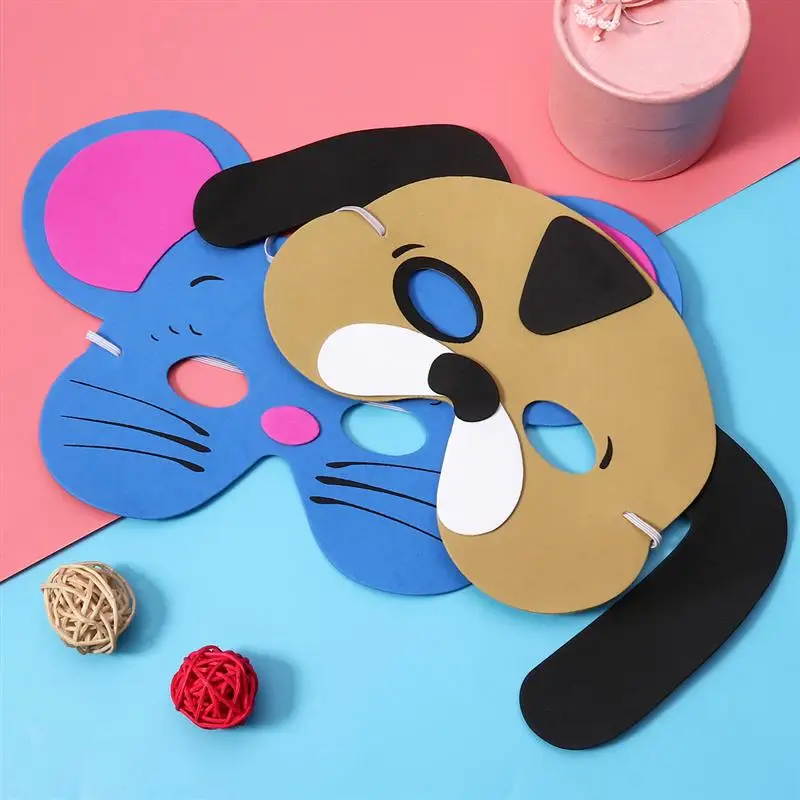 12 шт. маска для лица с животными детей праздничный костюм на день рождения | Дом и