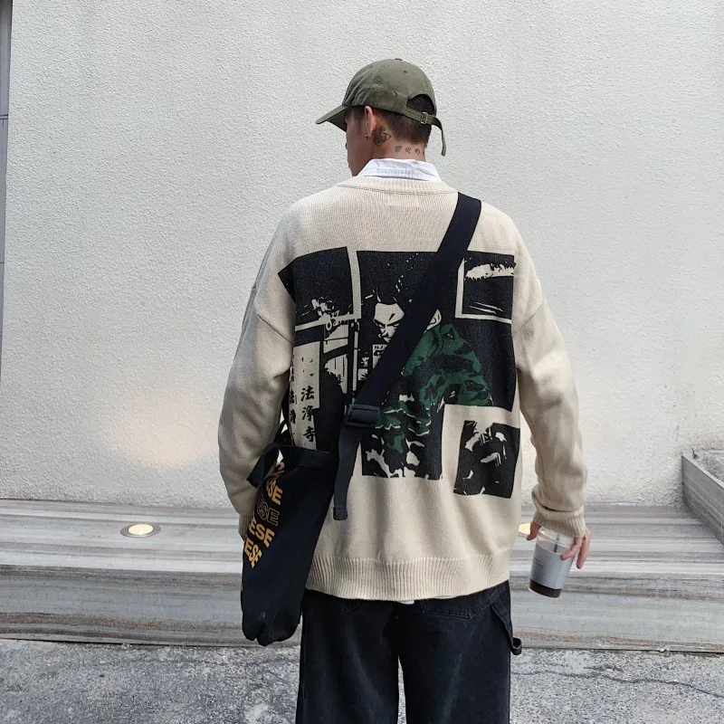 2019 Новинка зимы мужские взрывы свободные вытяжки хит цвет семь бусины с драконом