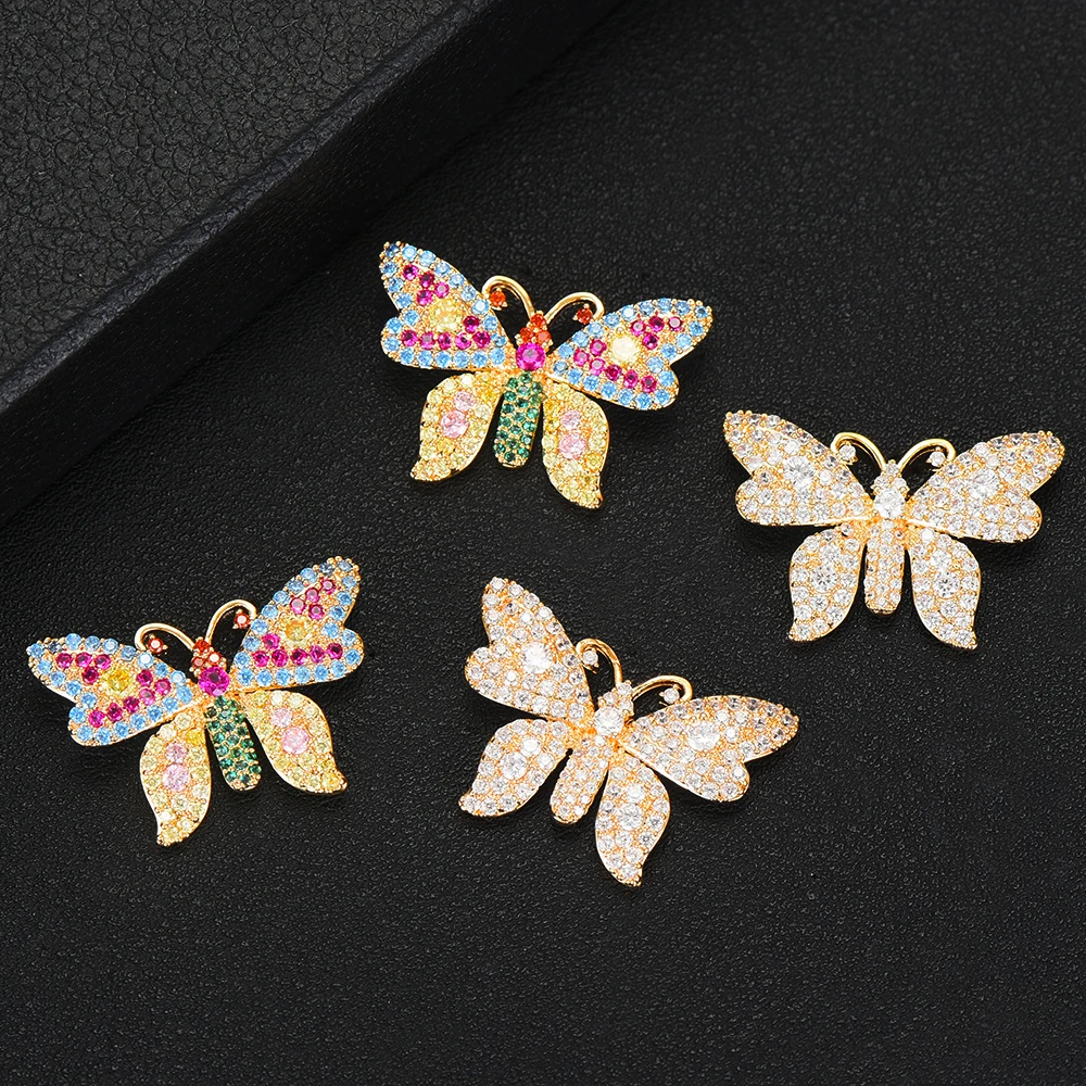 

GODKI Jimbora 2020 Full Mirco Paved CZ Exquisite Fine Butterfly Earrings For Women Popular Luxury Bridal Wedding Party Jewelry