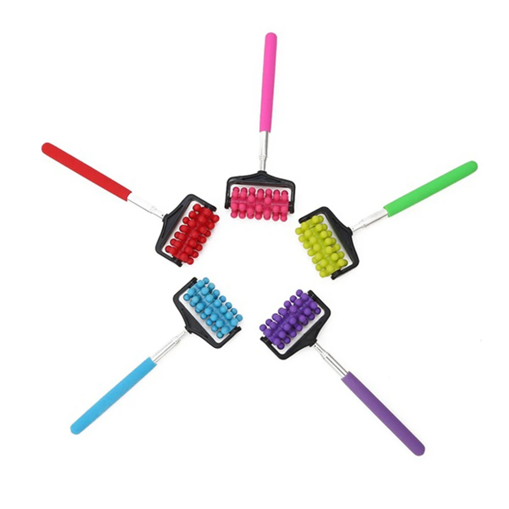 Роликовый массажер для тела телескопический антицеллюлитный похудения ягодиц