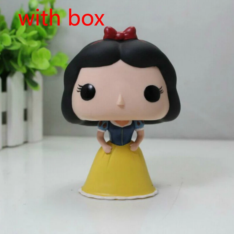 08 with box Funko Поп принцесса Белоснежка Эльза Белл Алиса Золушка фигурки 10 см ПВХ Модель Коллекция подарок игрушки для девочек на день рождения - Цвет: 08 with box