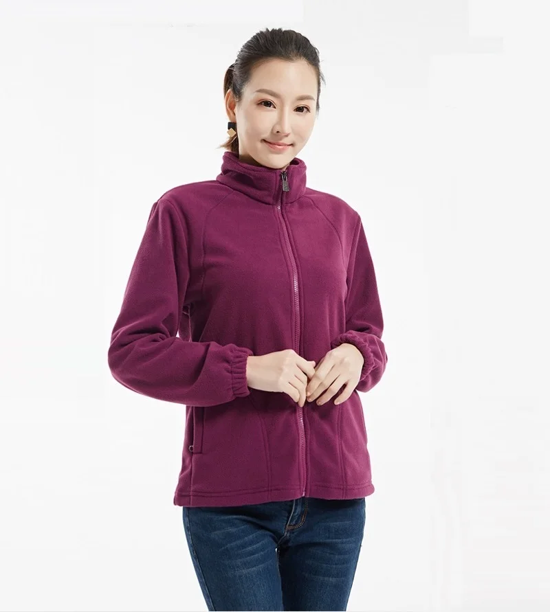 Мужская и женская теплая флисовая рубашка с длинным рукавом для альпинизма