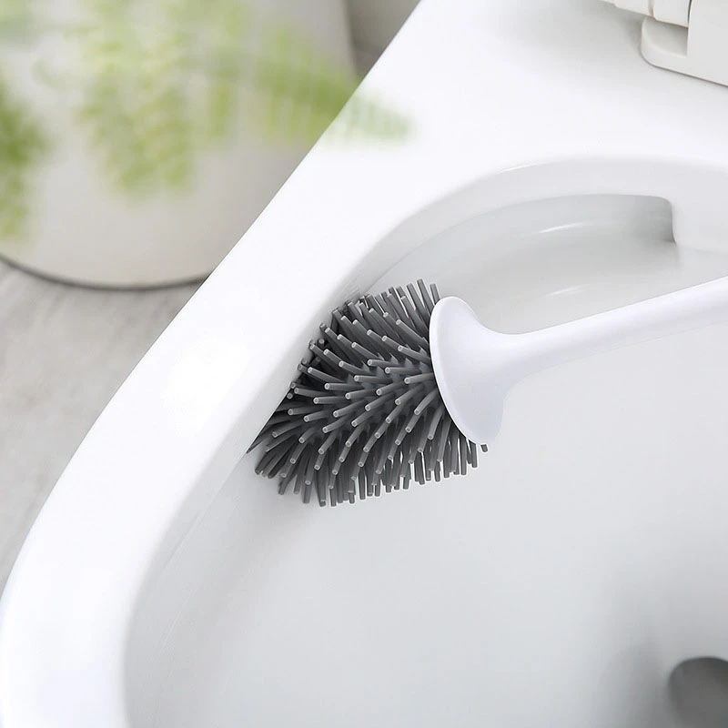 tpr toilet brush rubber head holder cleaning brush for toilet wall hanging household floor cleaning bathroom accessories set free global shipping