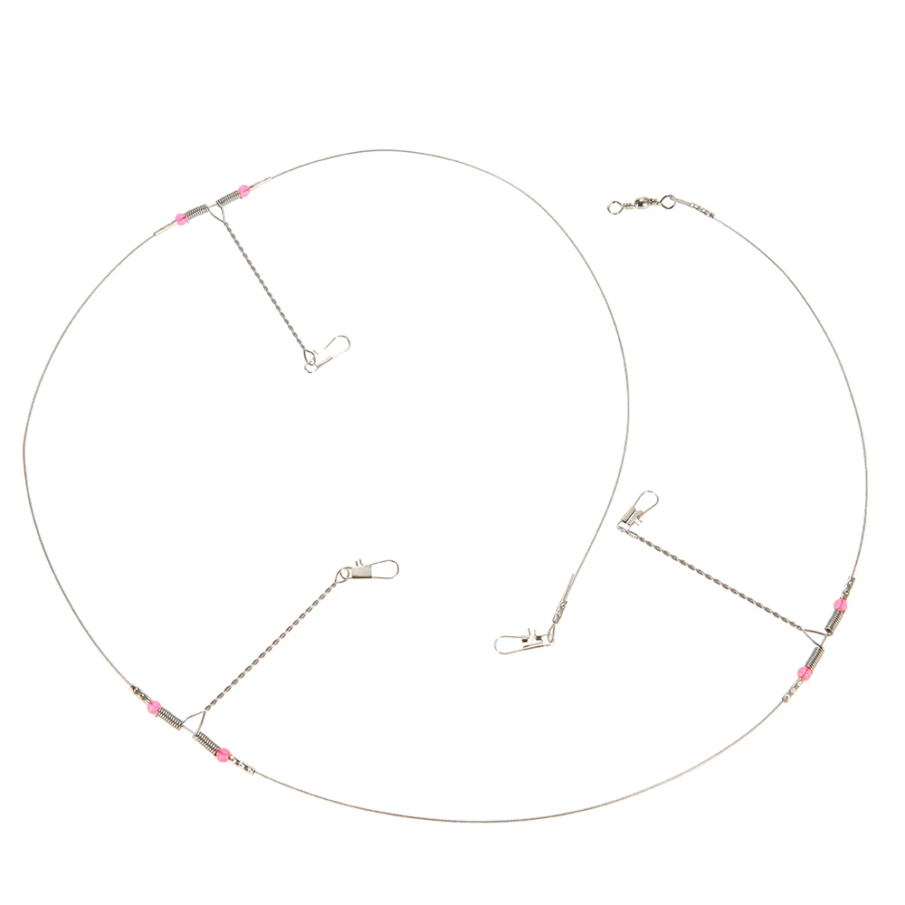 5 шт. рыболовный крючок Рыболовные снасти проволока лидер анти-обмотка Вертлюг из