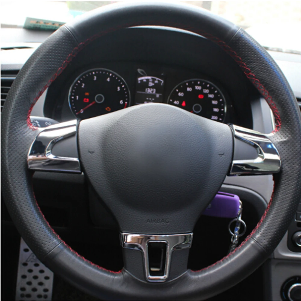 Украшение на руль автомобиля блестки наклейка для Volkswagen VW Golf 6 MK6 Polo Jetta MK5 2009 2010 2011 bora|Наклейки автомобиль| |
