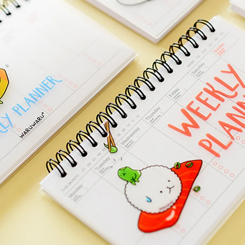 Милый план недели записная книжка еженедельный ежедневник органайзер