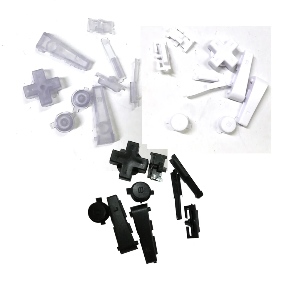 Полный комплект L R A B D Pad кнопки для клавиатуры консоли Nintend GBM замена кнопок