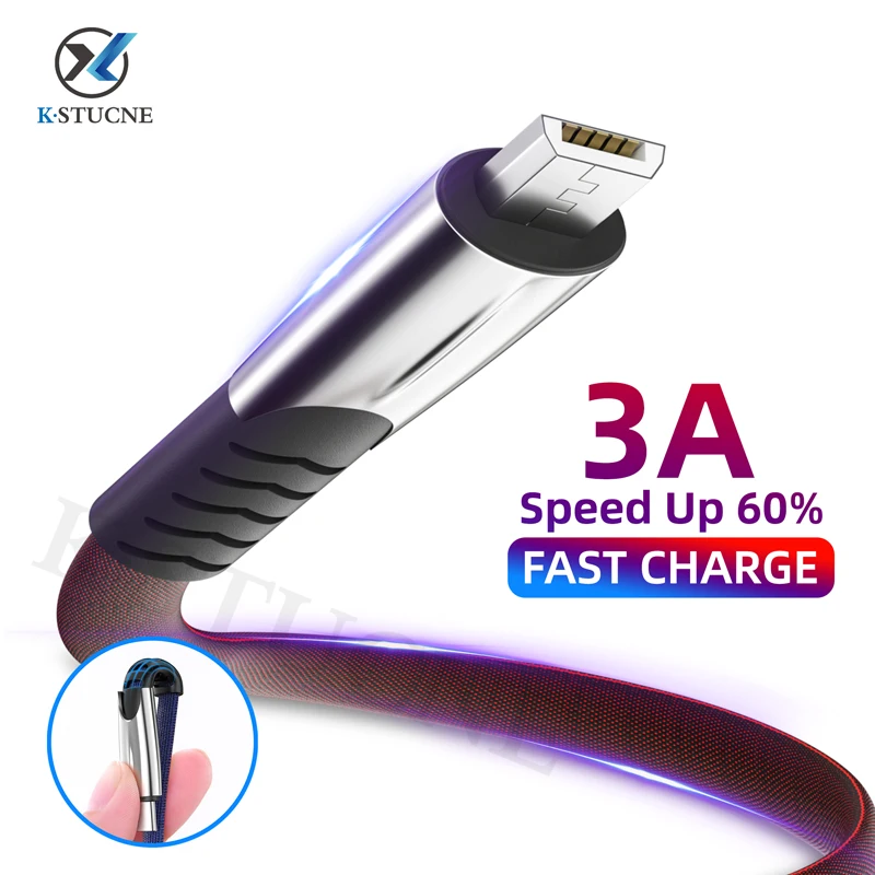 3A Micro USB кабель провод для быстрого заряда для samsung Galaxy S7 S6 зарядное устройство Шнур для Xiaomi Redmi Note5 Android телефон Micro usb кабель