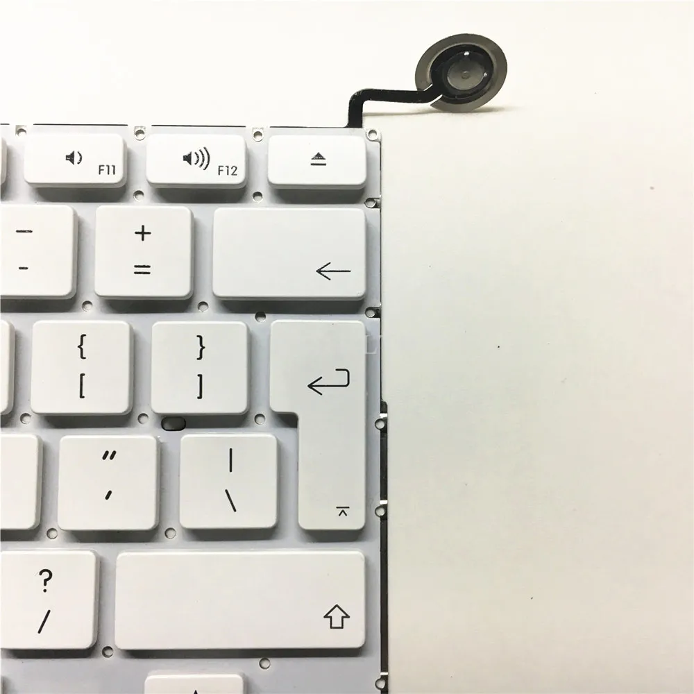 Клавиатура A1342 для MacBook белая клавиатура ноутбука 13 дюймов английская в