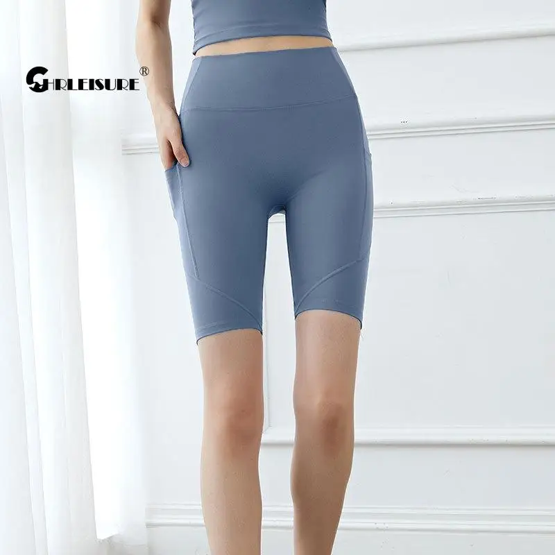 

CHRLEISURE обнаженные штаны для йоги, сексуальные, высокая талия, бедра, эластичность, для бега, спортивные Леггинсы, дышащие, быстросохнущие, спо...