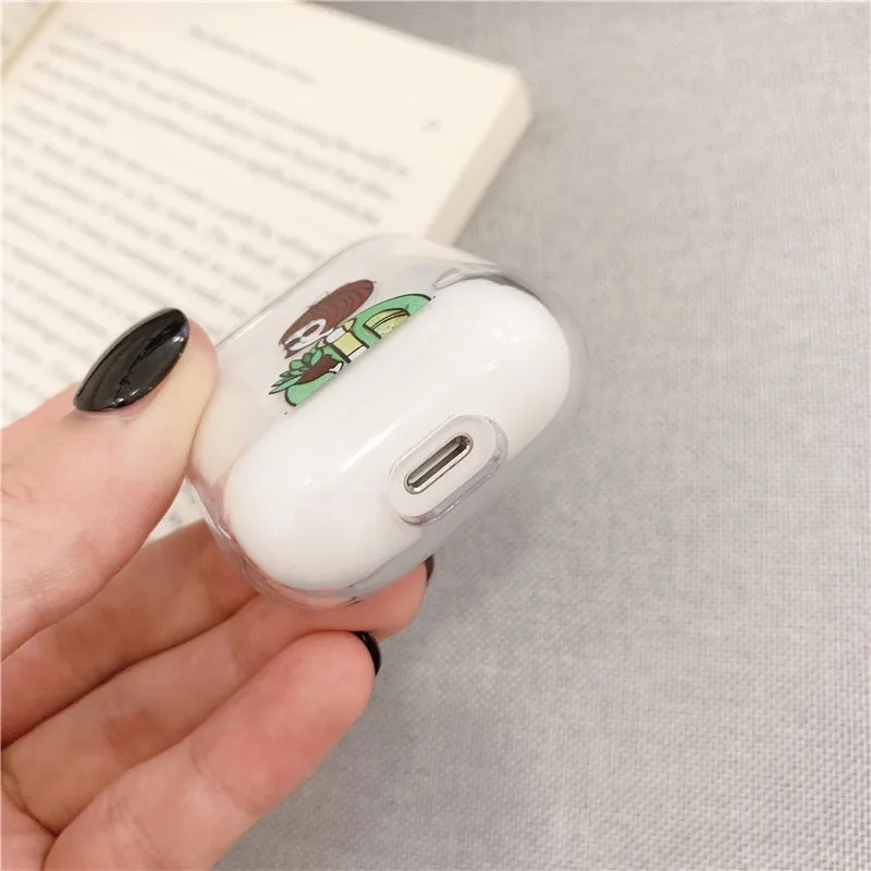 Чехол с забавным ноздрем для Airpods чехол мультяшным поросенком прозрачный жесткий