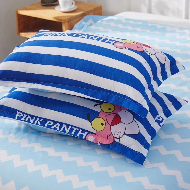 Jeefttby домашний Текстиль King size комплекты постельного белья 3 шт. Розовая пантера queen размер пододеяльник комплект наволочек постельное белье