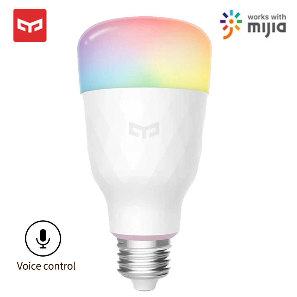 Yeelight Smart LED Bulb 1S Colorful Lamp 800 Lumens E27 Voice Control For lamp Mijia App Google Assistant | Лампы и освещение