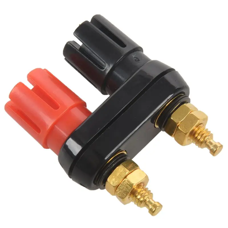 SODIAL(R) Dual Female Banana Plug Terminal Binding Post для усилителя динамика |