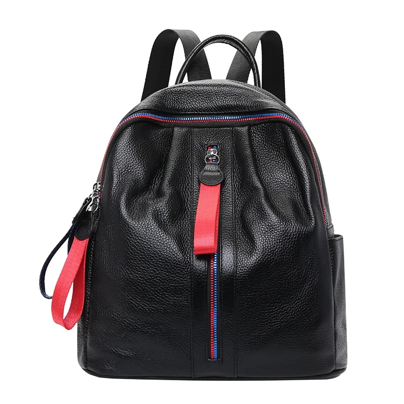 

Рюкзак женский, из воловьей кожи, с верхним слоем