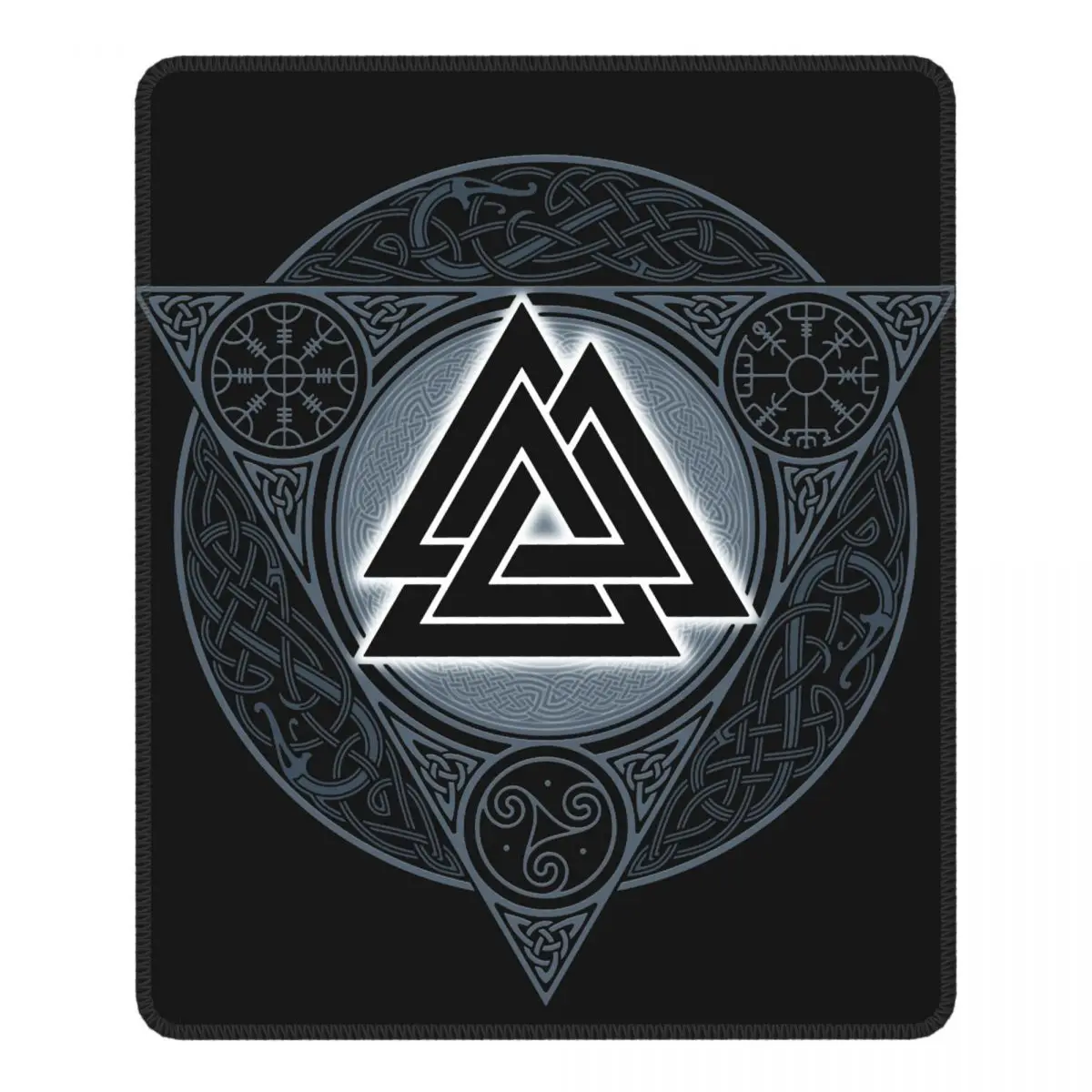 Коврик для мыши Valknut Ice Flame Vikings Valhalla Odin нескользящий коврик резиновый