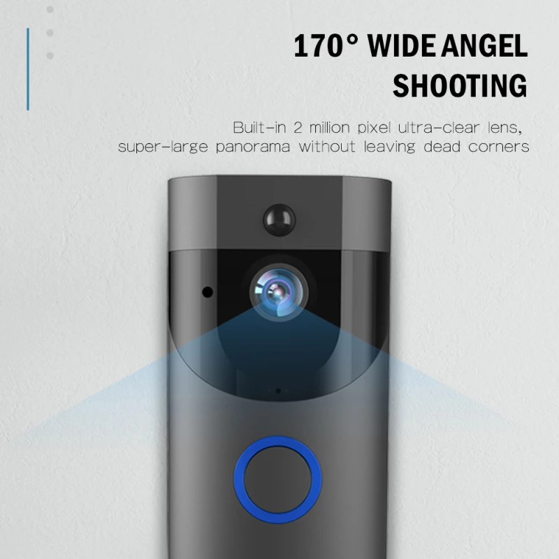 

Tuya Smart Video Doorbell 720P Wireless Intercom Doorbell FIR Alarm 2MP IR Night Vision IP Camera Support PIR Motion Detection