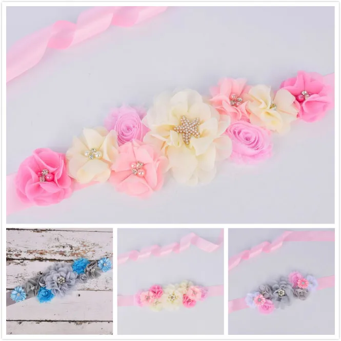 Пояс для беременных с цветочным рисунком пояс и кормящих мам реквизит фото