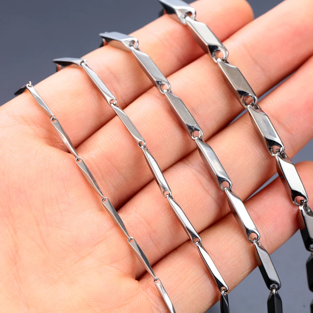 Высококлассное Модное Новое ожерелье из титановой дыни и стали цепочка