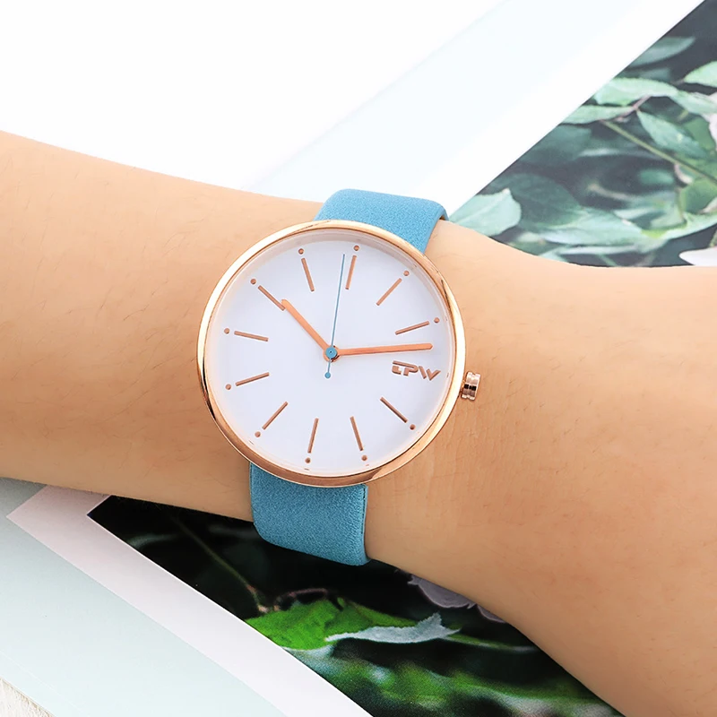 

Watch Luxury Unisex Popular Womens Watches Quartz Stainless Steel Dial Leather Strap Wristwatch mesh band watch