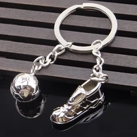 trendy football shoes football pendant key chain mens key chain new fashion metal accessories party jewelry