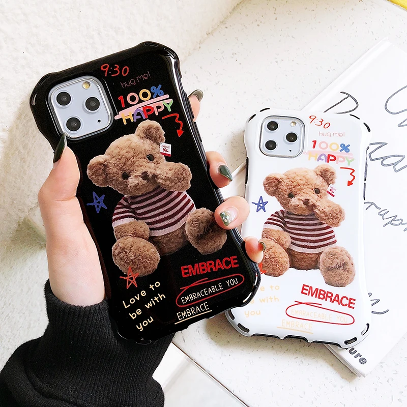 GlamPhone чехол Кукла Медведь для телефона iPhone11Pro/Max X XS Max XR Мягкий силиконовый iPhone11 7 8 6